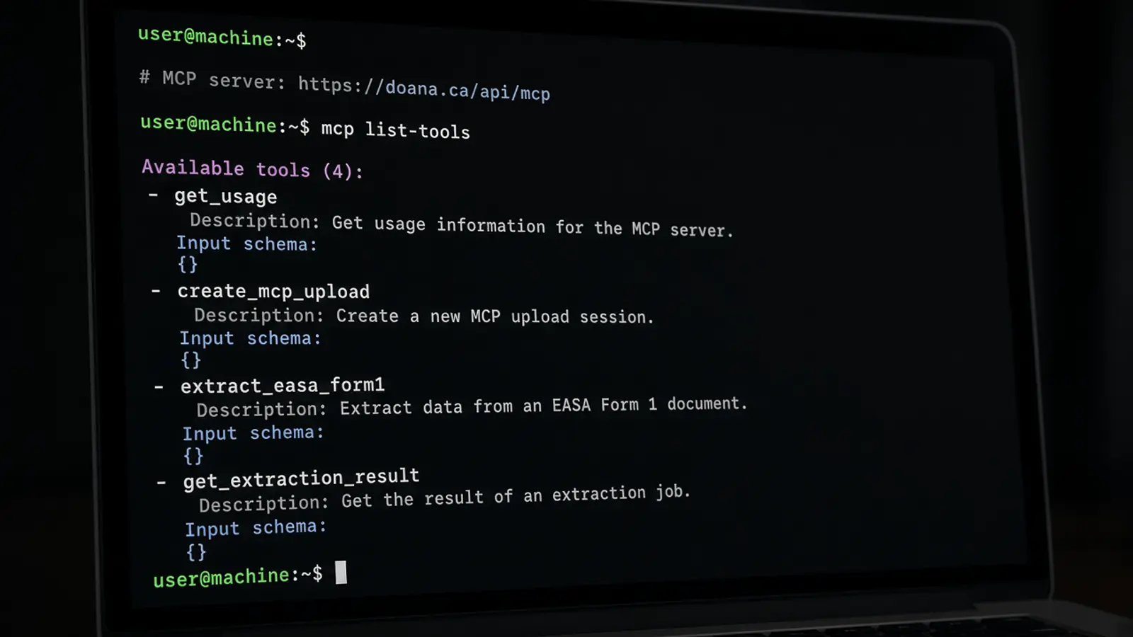 Cover Image for Doana for Codex: Connect the EASA Form 1 MCP Server