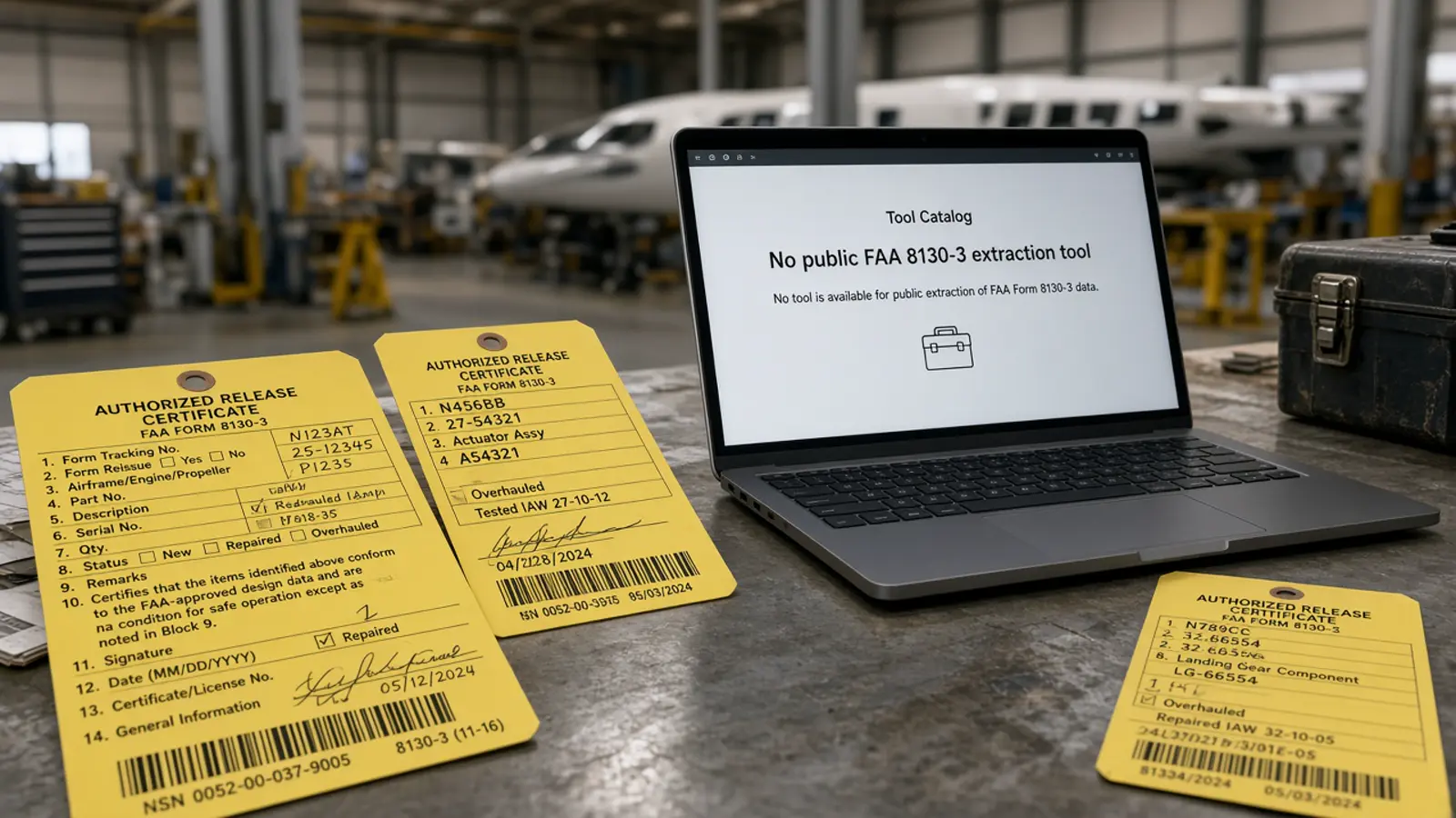 Cover Image for FAA 8130-3 MCP: Catalog Status